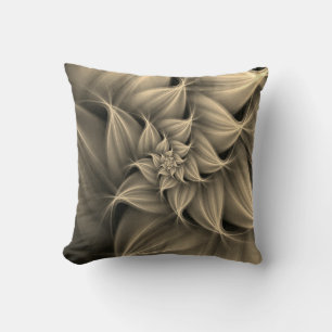 Coussin Fleur Or Awesome Fractale