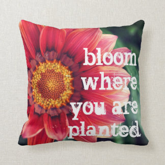 Coussin Fleur où vous êtes plantés
