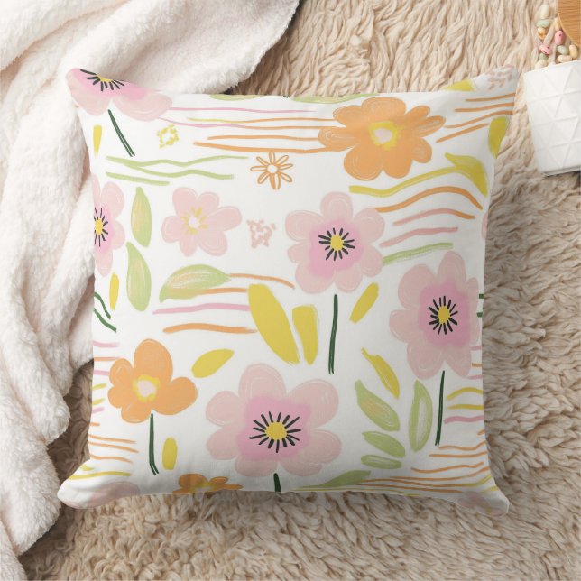 Coussin Fleur pastel rétro (7) (Couverture)