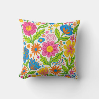 Coussin Fleur Retro Bloom 