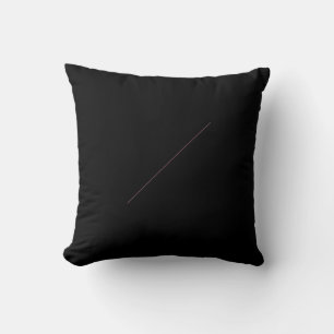 Coussin fleur retro noir et rose