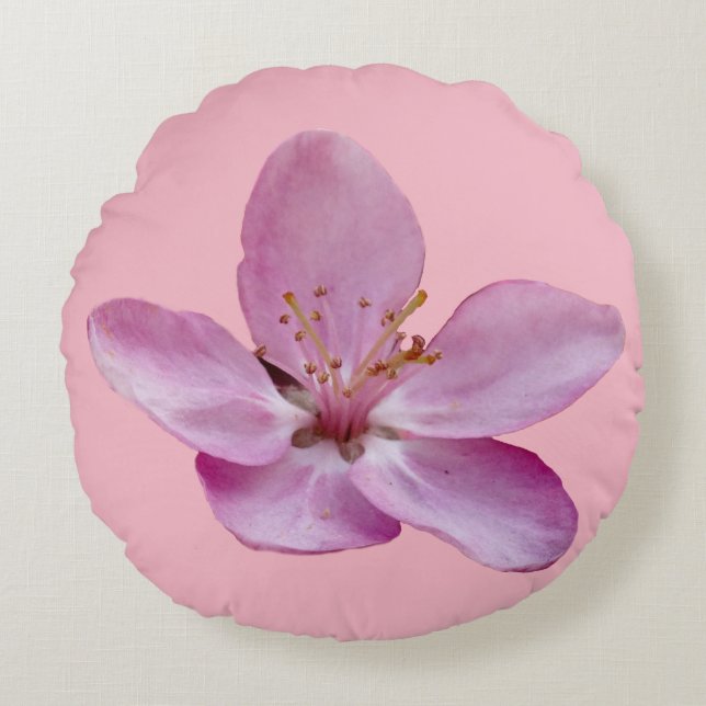 Coussin Fleur Rose (Devant)