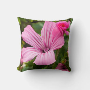 Coussin fleur rose