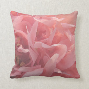 Coussin Fleur rose florale de pavot