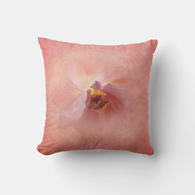 Coussin Fleur rose magique (Recto)