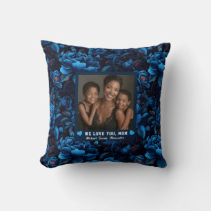 Coussin Fleur Rose Mère Maman Pendaison de Crémaillère Élé