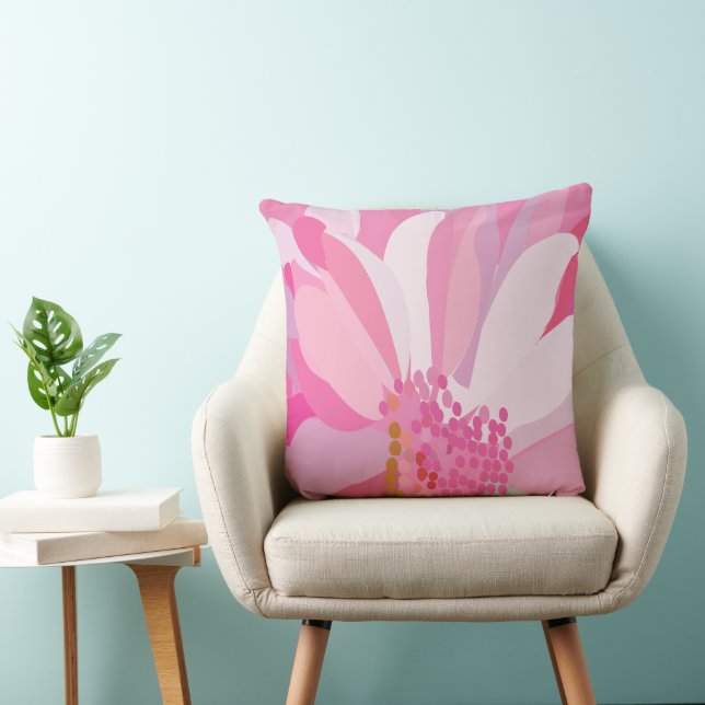 Coussin Fleur rose pâle (Chaise)