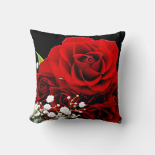 Coussin Fleur rouge Cushion
