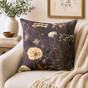 Coussin Fleur sauvage de campagne vintage