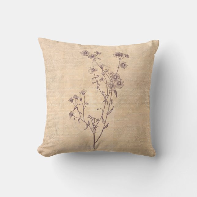Coussin Fleur sauvage Fleur Fleur Faisy Wild Livre de scri (Recto)
