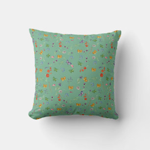 Coussin Fleur sauvage romantique