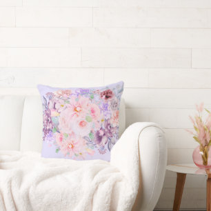 Coussin Fleur Shabby Chic Rose Vintage