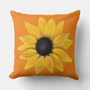 Coussin Fleur Soleil Rayonne Paix, Joie, Amour
