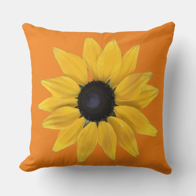 Coussin Fleur Soleil Rayonne Paix, Joie, Amour (Recto)