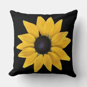 Coussin Fleur Soleil Rayonne Paix, Joie, Amour