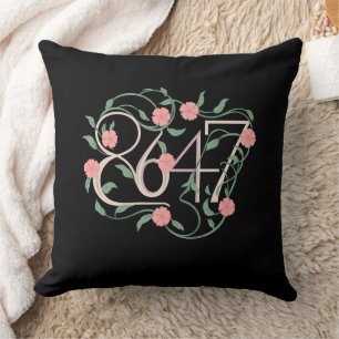 Coussin Fleur Subtil Anti Trump 8647 86 47 Boho