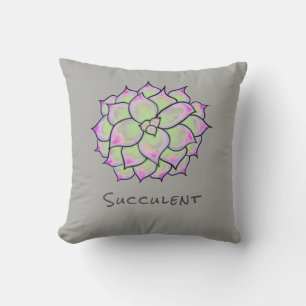 Coussin Fleur Succulente