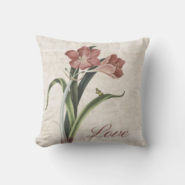 « Coussin Fleur Triste – Décoration de Maison Flor (Recto)