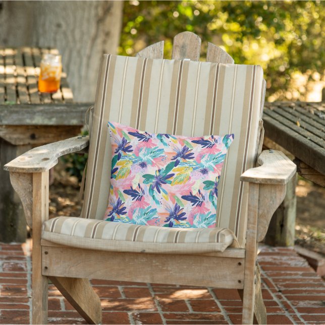 Coussin Fleur tropicale en extérieur  (Chaise)