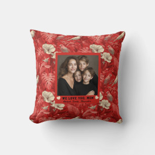 Coussin Fleur Tropicale Maman Anniversaire Photo Jardin I