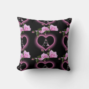Coussin Fleur Un logo design avec image du coeur
