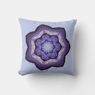 Coussin Fleur violette Belle Art Abstrait