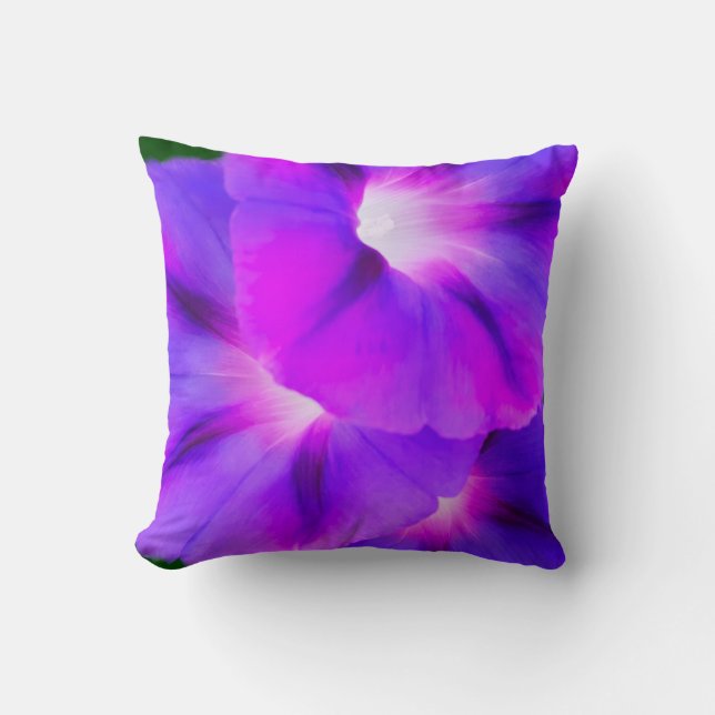 Coussin Fleurie de blanc et de pourpre  (Recto)