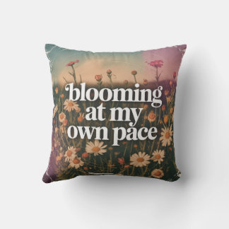 Coussin Fleurir à mon propre rythme