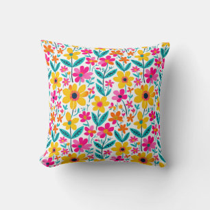 Coussin Fleuris gras et picturaux