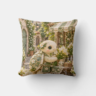 Coussin Fleuriste Tortue Sage Boutique Fleurie