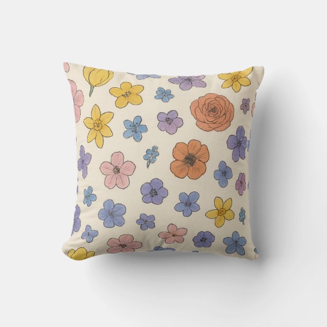 Coussin Fleurs (Recto)