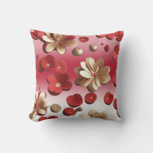 Coussin Fleurs 3D