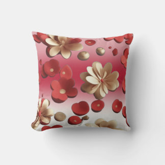 Coussin Fleurs 3D