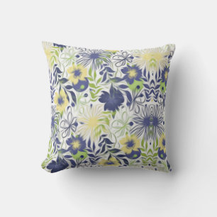 Coussin Fleurs Abstraites