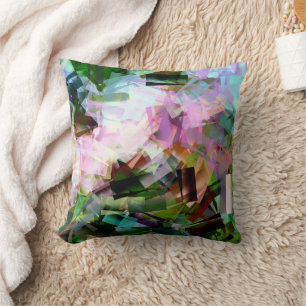 COUSSIN FLEURS ABSTRAITES