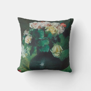 Coussin Fleurs (alias Roses) par William Merritt Chase