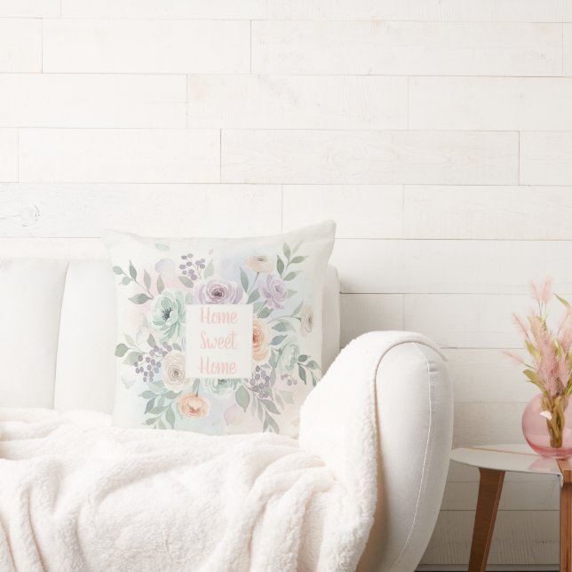 Coussin Fleurs aquarelles élégantes  (Canapé)