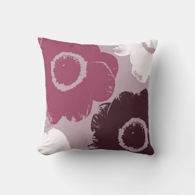Coussin Fleurs assez roses (Recto)