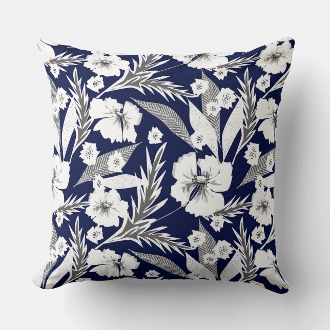 Coussin Fleurs blanches (Recto)