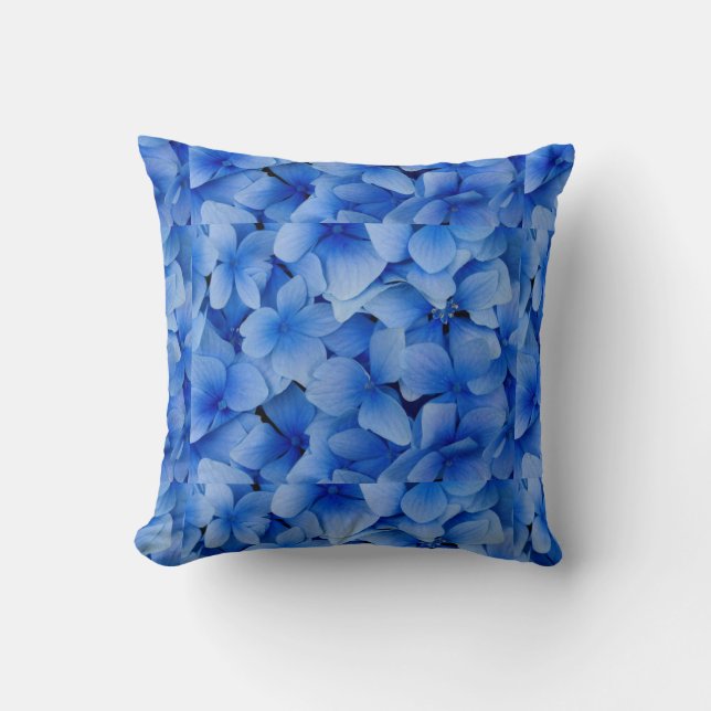 Coussin Fleurs bleues (Recto)