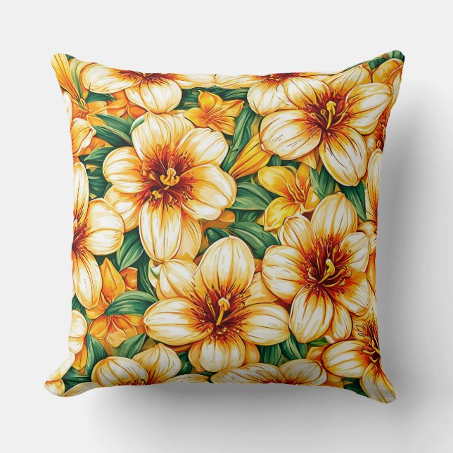 Coussin Fleurs colorées (Recto)