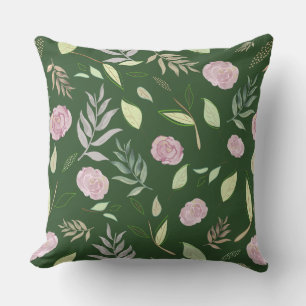 Coussin Fleurs d'aquarelle festive 8