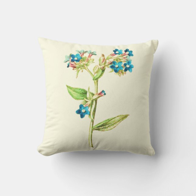 Coussin Fleurs d'Aquilegia (Recto)