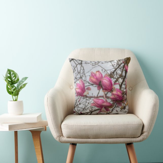 Coussin Fleurs d'arbre de tulipe (Chaise)