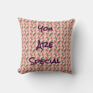 Coussin Fleurs de aquarelle personnalisées et sur mesure