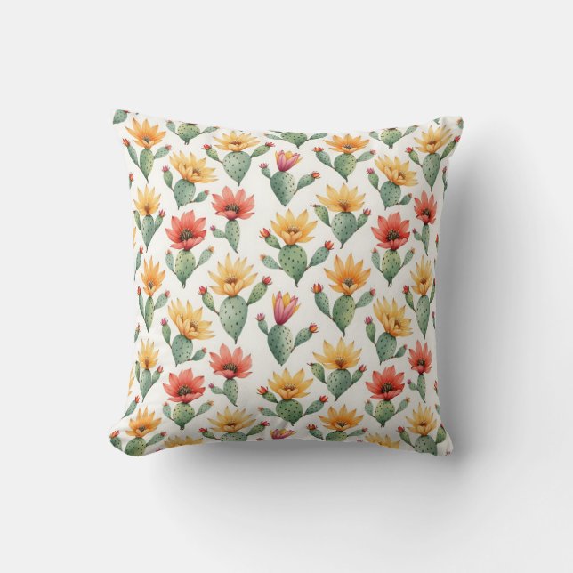 Coussin Fleurs de cactus (Recto)