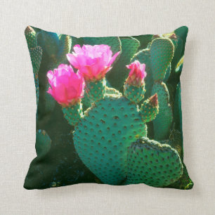 Coussin Fleurs de cactus à bec