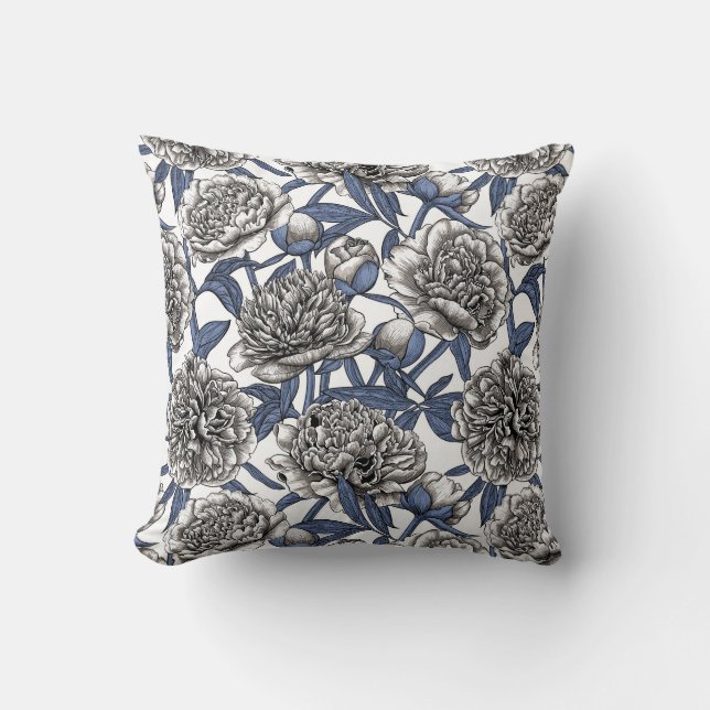 Coussin Fleurs de cendres blanches (Recto)