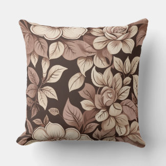 Coussin Fleurs de Cottage Vintage