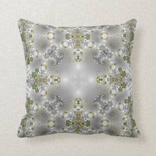 Coussin Fleurs de fantaisie + La spirale tourbillonne